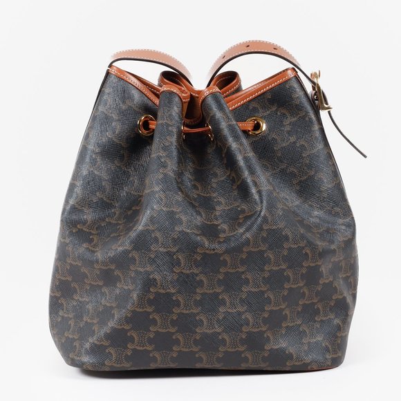 Celine Triomphe Drawstring Bucket Bag - Picture 4 of 15